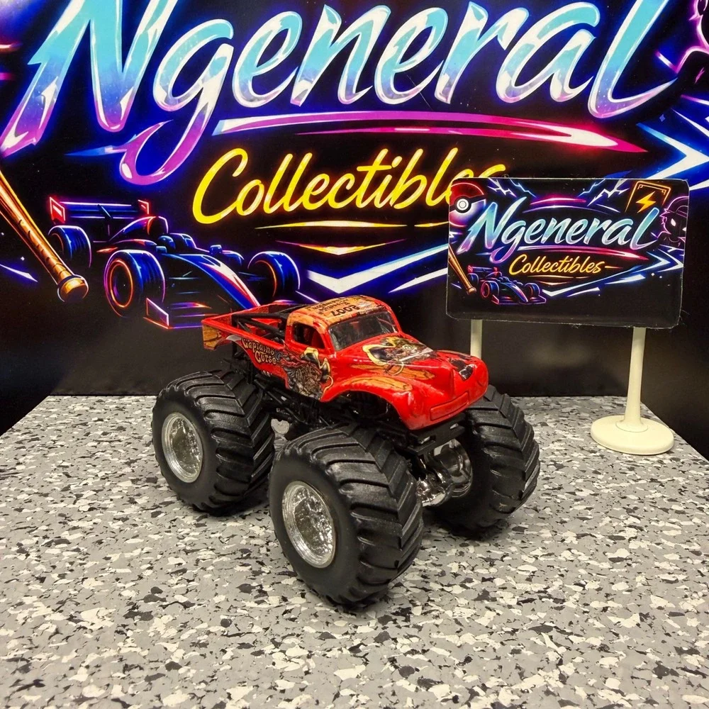 Hot Wheels Monster Jam Captain's Curse Red Pirate Monster Truck 2007 1:64